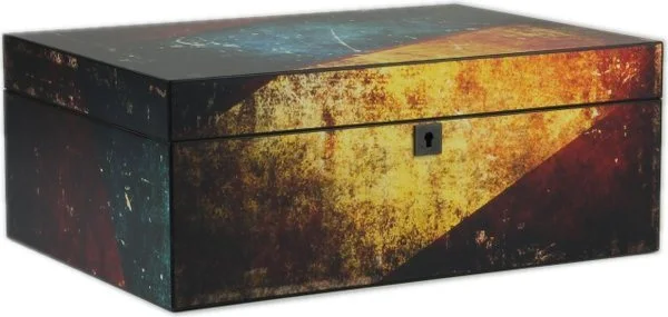 Humidor antik flerfarvet