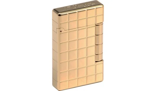 S.T Dupont Initial Lighter Quadrilage gylden bronzefinish