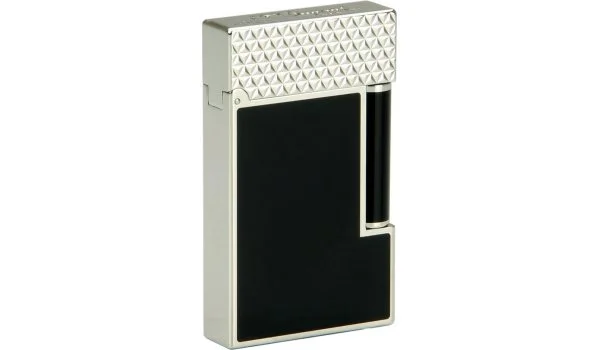 S.T. Dupont Ligne 2 Lighter 16746 sort lak / Pointe de Feu Palladium Top