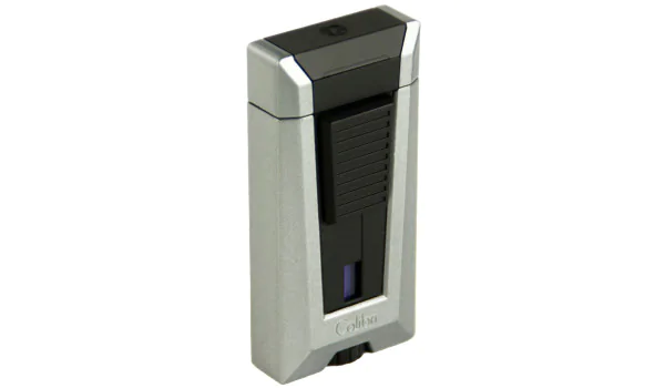 Colibri Stealth Triple Jet Lighter metallisk sølv og sort