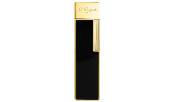 S.T. Dupont Twiggy Lighter sort lak guld 030002