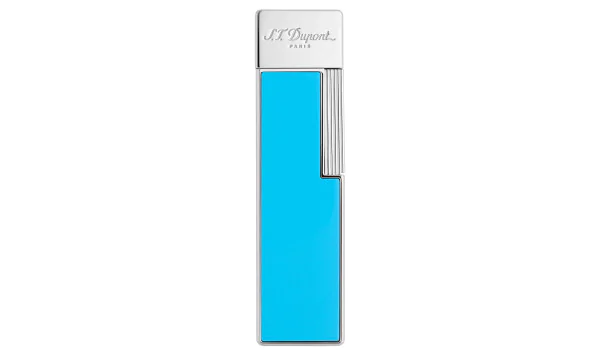 S.T. Dupont Twiggy Lighter lyseblå lak krom 030007