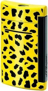 S.T. Dupont MiniJet Lighter Leopard Print Gul/Sort